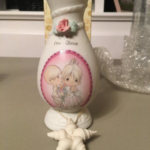 Precious Moments 101648 Girl With Roses Vase